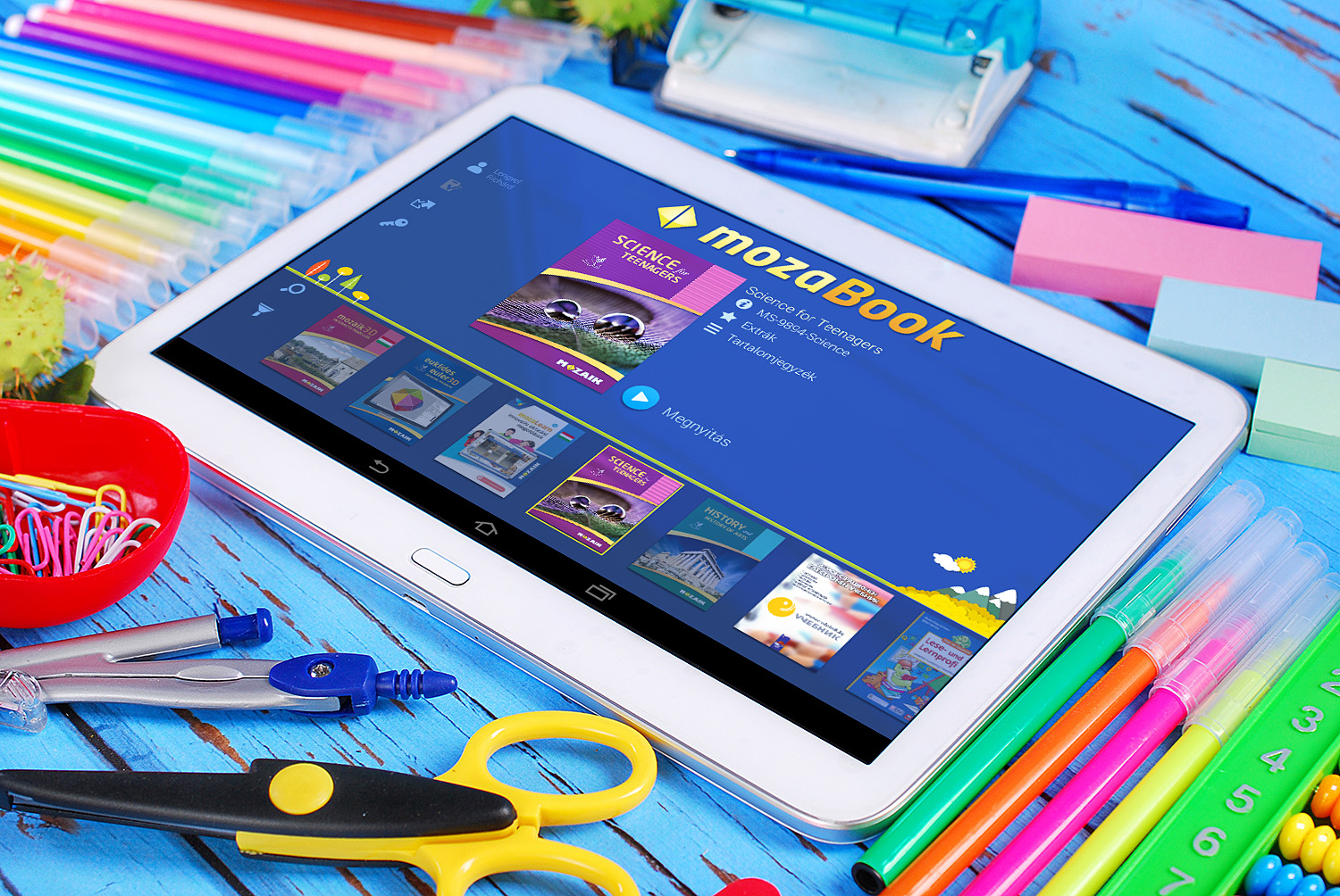 mozaBook on tablets