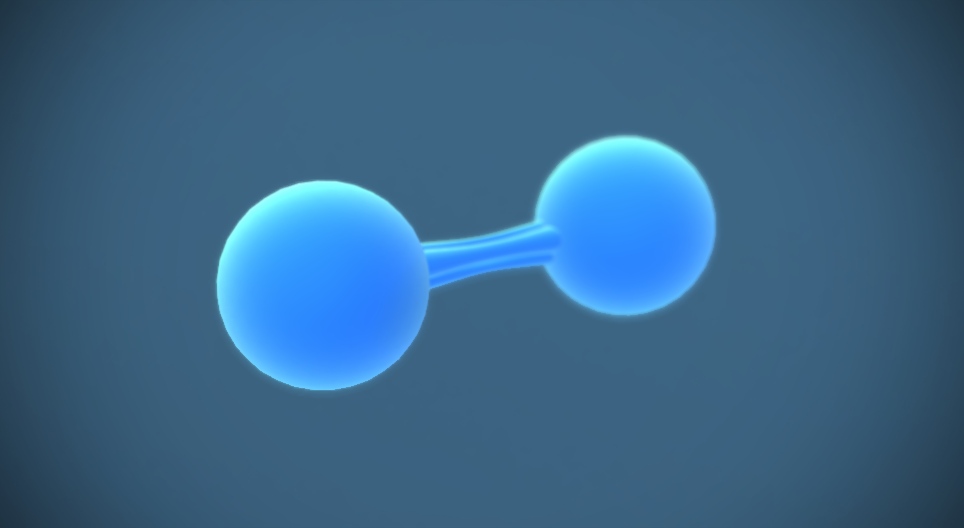 Nitrátion (NO₃⁻) 3Dmodell Mozaik digitális oktatás és tanulás