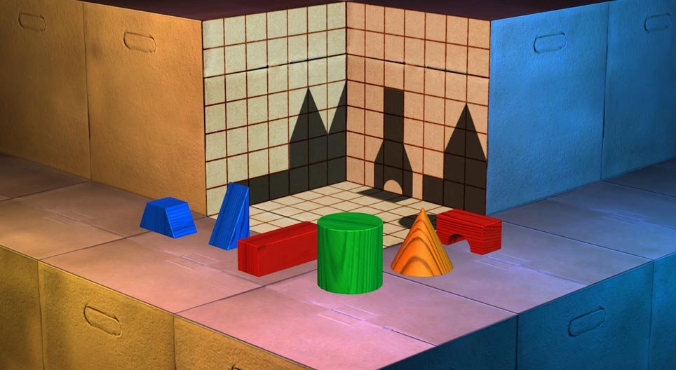3D árnyékos kirakó