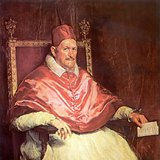 Velazquez: X. Ince pápa (1650, barokk)