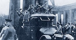 Forradalmárok a német főváros, Berlin utcáin (1918. november)