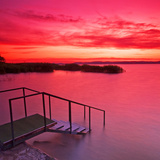 Naplemente a Balatonnál