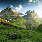 Hegycsúcsok a Glacier National Parkban
