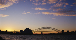 A sydney-i operaház naplementekor
