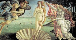 Sandro Botticelli: Vénusz születése (1485, reneszánsz)