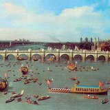 Canaletto: Ünnep a Temzén (részlet)