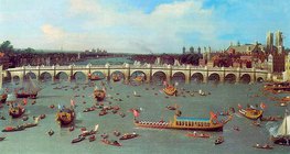 Canaletto: Ünnep a Temzén (részlet)
