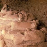 Pompeji „gipszszobrok”