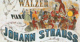 Johann Strauss koncertjének plakátja