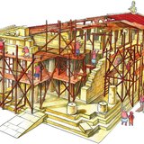 Ilyen lehetett egy templomépítkezés a Kr. e. 5. században Hellászban