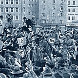 Az Ausztriába érkező német csapatok üdvözlése 1938-ban