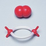 Space-filling and ball-and-stick models of an oxygen molecule