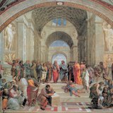 Raffaello: Athéni iskola (Vatikán, 1510–1511, reneszánsz)