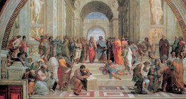 Raffaello: Athéni iskola (Vatikán, 1510–1511, reneszánsz)