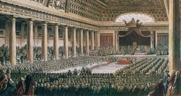 A rendi gyűlés megnyitása 1789-ben Versailles-ban 