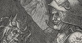 Albrecht Dürer: A Lovag, a Halál és az Ördög (1513, reneszánsz, részlet)