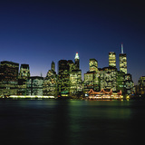 Manhattan éjszakai látképe