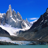 Hegycsúcsok a patagóniai Los Glaciares Nemzeti Parkban