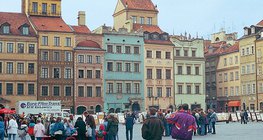 Az óváros főtere a lengyel fővárosban, Varsóban