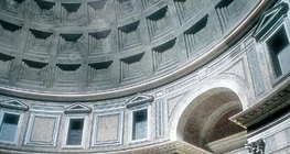A római Pantheon kupolája belülről