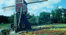 Holland táj szélmalommal