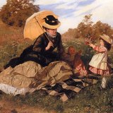 Benczúr Gyula: Koszorút a mamának