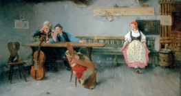 Hollósy Simon: Ivóban (Magyar Nemzeti Galéria)