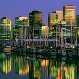 Vancouver látképe a tenger felől