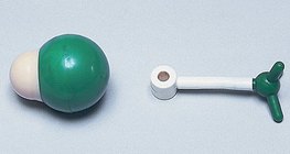 A hidrogén-klorid-molekula kalott- és pálcikamodellje