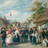 Barabás Miklós: A menyasszony érkezése (Magyar Nemzeti Galéria)