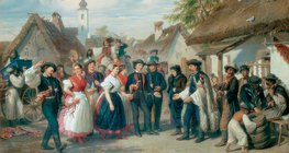Barabás Miklós: A menyasszony érkezése (Magyar Nemzeti Galéria)