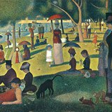 Seurat: Vasárnap délután a Grande Jatte szigetén (1884–1886, impresszionizmus)