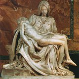 Michelangelo: Pieta (Róma, 1498–1499, márvány)