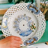 Porcelántányér festése Herenden