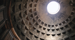 A római Pantheon kupolája belülről