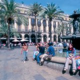 Barcelonai utcakép