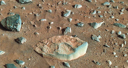 A Mars felszíne (a Spirit marsjáró felvétele)