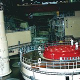 A reaktorblokkok csarnoka a primer körön belül a Paksi Atomerőműben