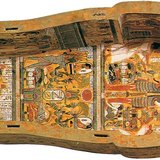 Get-mut Amon költőnő szarkofágja festett írásjelekkel (Kr. e. 9–8. század, Egyiptom)