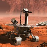 A Mars felszínén működő robot