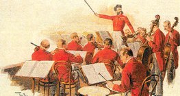 Johann Strauss a zenekarával
