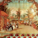 Haydn dirigál a csembaló mellől egy opera-előadást Eszterházán