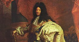 Rigaud: XIV. Lajos koronázási palástban (1701, barokk)