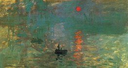 Claude Monet: A felkelő nap impressziója (1872, impresszionizmus)