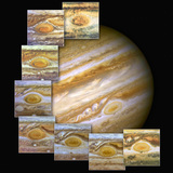 A Jupiter nagy vörös foltja egy hét évet felölelő fotósorozaton
