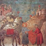 Giotto: Szent Ferenc elajándékozza köpenyét (1300 körül, reneszánsz)