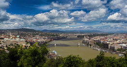 Budapest látképe a Dunával