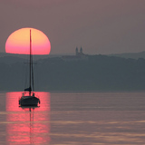 Naplemente a Balatonon