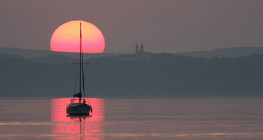 Naplemente a Balatonon