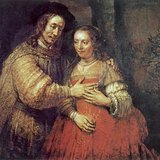 Rembrandt: Izsák és Rebekka (1666 körül, barokk)